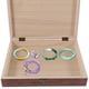 thumbnail image 3 of caja de almacenamiento de madera con cerradura (marrón), 3 of 7