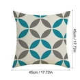 thumbnail image 3 of Zainafacai Throw Pillows Home Decor Solid Color Geometric Linen Throw Pillow Cover Digital Printing Geometric Figure Pillow Cushion Pillow Cover Household Supplies K-B01, 3 of 4