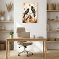 thumbnail image 4 of 1.5-Inch Thick Canvas Print Wall Art for Living Room, Bedroom, Office or Entryway – Decorative Wall Decor with Geometric Birds On Branch Pattern -16Lx24x1.5 in, 4 of 9