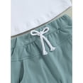 thumbnail image 6 of Inevnen Toddler Baby Boy Clothes Short Sleeve T Shirt Top Boys Shorts with Pocket Summer Outfit 2Pcs Set, 6 of 8