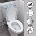 thumbnail image 3 of HELLHERO Rabbit Easter Egg Design Toilet Protector Cover, Easy to Clean Reusable Elastic Fabric Toilet Seat Covers Set, 3 of 7