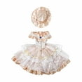 thumbnail image 4 of Ropa de moda para muñeca de simulación, vestido de estilo retro para muñeca de 24 pulgadas, tela suave, vestido hecho a mano para muñeca de niña de 60 Estilo F, 4 of 8
