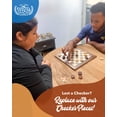 thumbnail image 2 of Checker Pieces WE Games de madera (24 pulgadas), color marrón y natural, 2 of 9
