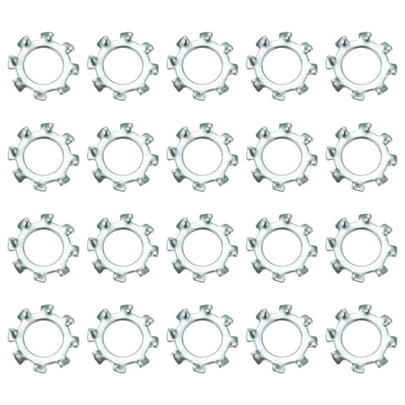 50Pcs SAE 5/16" Zinc-Plated Carbon Steel External Tooth Lock Washer