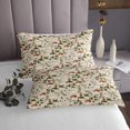 thumbnail image 3 of Erosebridal Botanical Mushroom Coverlet Set King, Green Leaves Bedding Set 3-Piece, 3 of 5