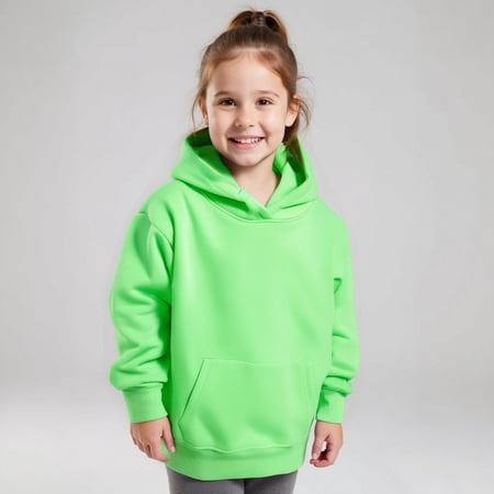Toddler Girls Hoodies Kids Green Hoodies Lightweight Long Sleeve Hoodies Warm Fall Winter Clothes 3-4 Years Girl Clothes Girls Clothing