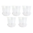 thumbnail image 2 of KGJQ Clear Plastic Orchid Pot with Saucer, Plant Pot with Drainage Holes, Ventilated Flower Pot for Rose, Phalaenopsis, Seedings, 2 of 8
