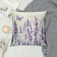 thumbnail image 2 of Chilfamy  Pillow Covers Lavender Floral Home Sweet Home Spring Summer Pillows Decorative Throw Pillows Cushion Case Floral Decorations Farmhouse Decor for Couch Sofa, 2 of 5