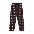 thumbnail image 6 of Balery Red and white polka dots print Men's Pajama Pants,Ultra Lightweight Pjs,Lounge Pant-Small, 6 of 9