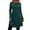 Green(Ladies Dresses), variant on GUACER Fall Dresses for Women Long Sleeve Round Neck Casual Swing Dress Soft Winter Dress for Work & Weekend