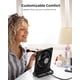 thumbnail image 3 of Ventilador USB, ventilador de escritorio pequeño ultrasilencioso con viento fuerte, inclinación de 220°, plegable, 3 velocidades ajustables, con cable USB-C, ventilador personal de escritorio negro, 3 of 3