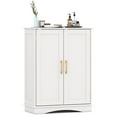 thumbnail image 1 of Costway Floor Storage Cabinet Modern Storage Organizer with Adjustable Shelves &2 Doors, 1 of 10