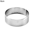 thumbnail image 2 of 5Pcs Tart Ring, Perforated Tart Rings for Baking, Stainless Steel Nonstick Round Cake Ring, Metal Pastry Mold for French Dessert, Small Fruit Tarte Crust, Circle Tartlet, 2 of 7