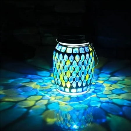 

JunYeShi Solar Glass Mason Light Outdoor Decorative Light Energy Efficient Ideal for Gardens and Patios