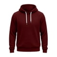 thumbnail image 3 of happyYEE Men's Waffle Hoodie with Drawstring, Casual Long Sleeve Hooded Sweatshirt, Fall Fashion Versatile Pullover Tops, 3 of 8