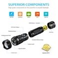 thumbnail image 3 of Flashlight, USB Rechargeable LED Ultra Powerful 3000 Lumens Flashlight, for Camping Hiking(Rechargeable Battery Included), 3 of 5