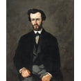 thumbnail image 2 of Cezanne, Paul 12x14 Black Ornate Wood Framed with Double Matting Museum Art Print Titled - Antony Valabrègue, 2 of 4
