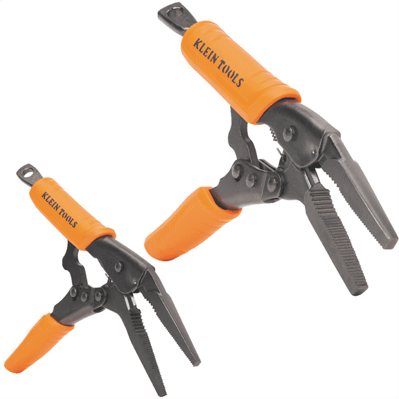 Klein Tools Long Nose Locking Pliers Set, 6- and 9-Inch, 2-Piece