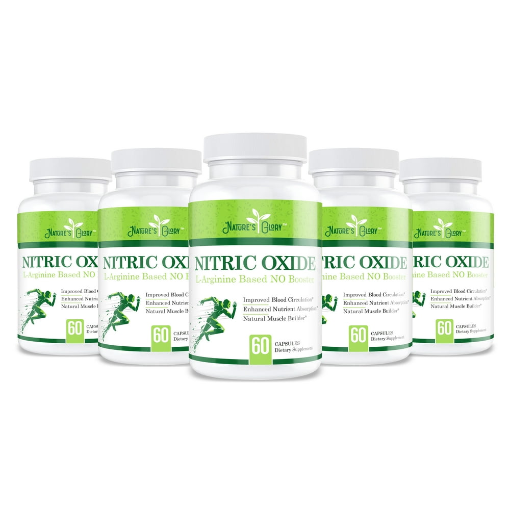 Nitric Oxide Booster L Arginine Based Formula Premium Muscle Building