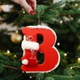 thumbnail image 3 of 26-Letter Personalized Christmas Tree Pendants - 3.15in Customizable Alphabet Decor for Holiday Trees, Durable Material, Perfect for Family Name/Message Setup, Festive Hanging Ornaments, 8cm, B, 3 of 9
