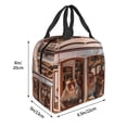 thumbnail image 3 of Easygdp Modern Urban Monkey Bolsa Térmica Premium - Tela Oxford Impermeable, Gran Capacidad, Bolsillo Frontal, Unisex para Trabajo, Escuela, Actividades al Aire Libre y Picnics, 3 of 8