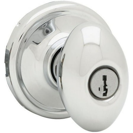 Kwikset 740L-26S Laurel Entry Door Lock Smart Key Bright Chrome
