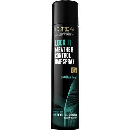 L'Oreal Paris Advanced Hairstyle LOCK IT Weather Control Hairspray, 8.25 (Best Way To Lock Hair)