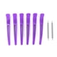 thumbnail image 5 of Pinzas para el cabello para peinar, 6 pinzas profesionales para el cabello con banda de silicona, pinzas para pico de pato, características de vanguardia, 5 of 8