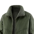 thumbnail image 4 of Jerdar Men's Cotton Sherpa Collar Washed Jacket, Loose Fit Thickened Winter Coat with Multi‑Pockets, Casual Outdoor Outerwear Winter Jackets, 4 of 5