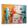 thumbnail image 3 of Designart "Play Forms Colorful Orange and Blue Delight II" Extra Large Abstract Framed Wall Art - Modern Orange Abstract Geometric Entryway Framed Wall Art, 3 of 7