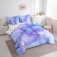 thumbnail image 3 of Homewish Gradient Marble Twin Bedding Sets 7-Piece for Boys Girls,Abstract Stone Pattern Bedding Comforter Set Microfiber,Marbling Watercolor Breathable Sheet Sets,Breathable Home Decor,Reversible, 3 of 8