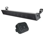 NavAtlas NS35A Amplified 35" Soundbar with NA1BT Cage Mount Bluetooth Controller for ATV/UTV, Golf Carts and Marine - New