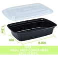 thumbnail image 2 of Zogsnton 15 Pack 28 oz Plastic Meal Prep Containers with Lids, Leakproof Rectangular Food Storage Container Box for Restaurant, Kitchen, Takeout Food Service Disposables, 2 of 7