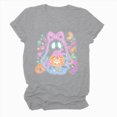 thumbnail image 5 of NOLDARES Halloween Shirts for Women Cute Ghost Shirt Graphic Tee Spooky Season Fall T Shirt Short Sleeve Tops(Light Gray,XXXL), 5 of 7