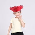 thumbnail image 2 of KAKOWELY Sombrero de paja, sombrero mexicano, sombrero de paja hawaiano, sombrero de paja hawaiano tejido para personas (rojo), 2 of 4