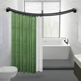 thumbnail image 6 of Utopia Alley Rustproof Wall Mounted Aluminum Double Curved Shower Curtain Rod, Screw Mount Rod, Stronger and More Secure Than Tension, Adjustable Double Shower Rod from 45" to 72", Expandable (Black), 6 of 11