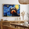 thumbnail image 5 of Briard Dog Canvas Van Gogh Starry Night Wall Art Gifts Canvas Wall Art Frame Music Artist Customized Canvas Framed Photo Art Work For The Bedroom(Gifts For Dog Lover ), 5 of 6