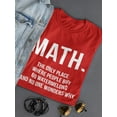 thumbnail image 3 of Math Watermelons Women T-Shirt, Female x-Large, 3 of 4