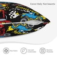 thumbnail image 5 of Bingfone Monster Car Linen Throw Pillow Covers Cushion Case Pocket Button Vintage Farmhouse Pillowcase-16"x16", 5 of 9
