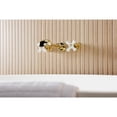 thumbnail image 4 of Kingston Brass KS5022PX  Two-Handle Wall Mount Roman Tub Faucet, Polished Brass, 4 of 7