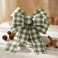 thumbnail image 5 of Fall Plaid Wired Edge Ribbon 2.46 Inch Wide, Thanksgiving Harvest Checkered Ribbon Roll for Gift Wrapping Wreath DIY Craft Halloween Fall Home Party Decoration, 5 of 6