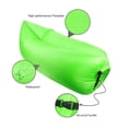 thumbnail image 2 of Inflatable LayAbout Lounger - Convenient and Portable Compression Nylon Outdoor Sleeping Air Bean Bag - Perfect Sofa Chair Couch for Hangouts, Beach, and Camping (Green), 2 of 5