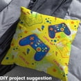 thumbnail image 2 of jejeloiu Gaming Fabric by the Yard 2 Yards,Game Console Room Decor Fabric by the Yard,Yellow Splatter Ink Fabric for Sewing For Boy,Microfiber Room Decor, 2 of 6