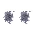 thumbnail image 4 of Ounissouiy 100 Uds. Mini clavijas de pinzas portátiles para manualidades pinzas de ropa multifuncionales portátiles abrazadera de baño de plata de 2.5 cm 2piezas, 4 of 6