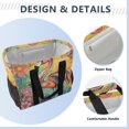 thumbnail image 4 of YAZAOO Mesh Beach Bags Totes Foldable Multiple Pockets Creatively Dancing Flamingo in Vibrant Bliss Printed, 4 of 8