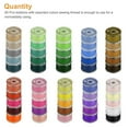thumbnail image 3 of HLONK 50pcs Bobbins and Sewing Thread   Pre-Wound Thread with Box  Basic Sewing Supplies Kit for Beginner Daily Use, 3 of 9