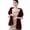 Wine Red-63"/160cm, variant on Black 48"/125cm Women's Winter Faux Scarf Wrap Collar Shawl Shrug