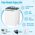 thumbnail image 6 of Pataku Portable Washing Machine, 17.6 Lbs Compact Mini Washer and Dryer Combo,Twin Tub Laundry Washer with Spin Cycle, Soaking Function Ideal for Apartment, Dorms, RVs Camping, Grey, 6 of 10