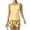 Orange, variant on JULMCOMO Tankini Swimsuits for Women Sunflower Print Drawstring Crew Neck Sports Bathing Suit Summer Vacation 2 Piece Swimsuit Gold M