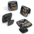 thumbnail image 2 of 4 Pcs Cabinet Handle Drawer Pulls Cartoon Owl Knobs with Screws Square Furniture Office Cabinet Knob Decoration, 2 of 7